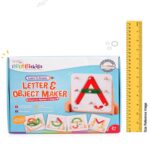 Intelliskills Premium 50 Pcs Wooden Letter & Object Maker Puzzle With Model Cards,ABCD Alphabet Puzzle for Kids,Learning & Educational Stacking Toy,Fun & Activity Toys for 2+ Years Kids,Birthaday Gift - Image 9