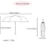 UV protection Umbrella Automatic open close for rain and sun protection 3 fold umbrella for men women kids boys girls big size large three fold stylish folding under windproof travel - Image 5
