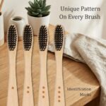 KATS Organic Bamboo Toothbrush for Adults (Pack of 4), Charcoal Activated Soft Bristles, Identification Marks, Biodegradable, Anti-Bacterial, Eco-friendly, Natural, Manual - Image 5