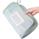 Perfect Pricee A4 Mesh Zipper File Folder Organizer–3-Layer Waterproof Document Bag with Handle & Label Pocket, Portable Transparent Pouch for Office, School, Students, Books & Paper Storage (Multi) - Image 6