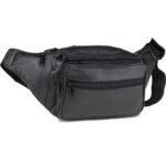 Horizon CG Men's and Women's/Free Size/Leather Black Money Waist Bag Elegant Style Travel Pouch Passport Holder with Adjustable Strap - Image 6