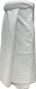 JANNAT Towel Velvet Ihram(Ahram) for Hajj and Umrah 5 Meter(Set of 2) Upper and Bottom, White - Image 3