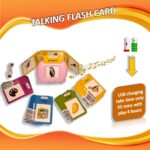 Talking Flash Cards Educational Learning Toys, Rechargeable Montessori Educational Cards, Interactive for Kids Develop Language Skills (Kids Aged 2 3 4 5 6) 224 Words Develop - Image 9