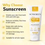 Sunscreen SPF 50 PA+++ | Lotion for All Skin Type Men & Women | for Combination Skin | No White Cast | Daily Face Protection | SPF 50 Lightweight With Multi-Vitamins, No White Cast, Broad Spectrum PA ++++ Acne Safe For Unisex, 50g - Image 5