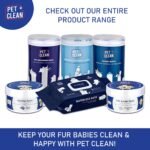 Pet Clean Pet Wipes 300 Counts (Pack of 3) Wet Wipes for Dogs, Cats, Puppies with Aloe Vera & Cherry Blossom Smell | Cleansing & Deodorising Grooming Wipes, 6”x 8" | Anti-Bacterial - Image 7