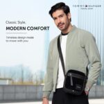 Tommy Hilfiger Unisex Crossbody Bag KYLAN | Soft Corduroy & PU Textured Sling with Internal Zipper Pocket | Compact Travel & Daily Shoulder Bag | Stylish and Trendy crossbody Bag - Image 3