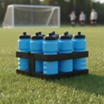 8-Hole Water Bottle Rack Portable Football Training Bottle Stand Quick Reach Drink Holder for Coaches, Athletes, Blk|Sporting Goods | Fitness Running & Yoga | Fitness Equipment & Gear - Image 5