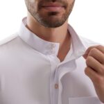 Men's Muslim Clothes Durable Kaftan Robe Dubai Long Gown Ethnic Clothes,1pc Soft Robe - Image 8