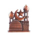 anciently Mecca Madina Car Dashboard | Muslim Car Dashboard Accessories, Metal, 1 Piece (Copper Colour) - Image 5
