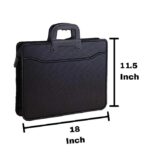 ISTARA Multipurpose Portfolio A3/A4 Professional Files Storage Bag, Certificate, Legal Size Documents Holder with Zipper for Home, Office, School - Image 3