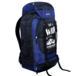 ZERUS Unisex Travel Backpack for Hiking Trekking Bag Camping Rucksack Waterproof Travelling Bag With Shoe Compartment (Black & Blue) - Image 3