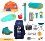 ZERUS Unisex Travel Backpack for Hiking Trekking Bag Camping Rucksack Waterproof Travelling Bag With Shoe Compartment (Black & Blue) - Image 10