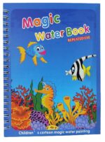Water Marker Magic Book for Kids Reusable Coloring Book with Water Pen Mess-Free Cartoon Drawing & Educational Activity Pad Quick Dry Magic Painting for Boys & Girls - Image 4