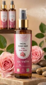 Essentials Facial Tonic Mist with Pure Rosewater | Hydrating Steam Distilled Ayurvedic Toner for Fresh, Dewy Skin | Minimises Pores & Refreshes Skin(100ML) (FACIAL TONIC) - Image 4