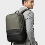 OMW 35L Laptop Backpack for Men & Women | 5 Year Warranty | Fits 16 Inch Laptop |180° Flat Open Tech Compartment | MotionWeave Fabric & Vegan Leather | Travel Office & College Bag (TEXEL) - Image 5