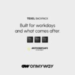 OMW 35L Laptop Backpack for Men & Women | 5 Year Warranty | Fits 16 Inch Laptop |180° Flat Open Tech Compartment | MotionWeave Fabric & Vegan Leather | Travel Office & College Bag (TEXEL) - Image 10
