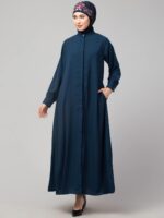 NAZNEEN Front open cuff and band casual Abaya - Image 3