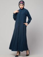 NAZNEEN Front open cuff and band casual Abaya - Image 4