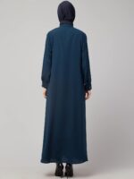 NAZNEEN Front open cuff and band casual Abaya - Image 9