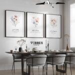 VIBBES Floral Quranic Verses Framed Wall Art, Set of 3, Islamic Bedroom Decor Wall Art (Medium - 14x10 Inches, White) - Image 6