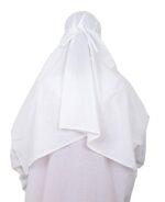 Barakath Women's Prayer Dress Abaya Ihram Set for Hajj Umrah(100% Cotton) White (Large) - Image 6