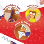 Imagimake My First Craft Kit with Activity Book | 25 DIY Art & Craft Activities | Child-Safe Scissor, Reusable Dough, Folding Board & Glue | DIY Kit for Kids | Art Kit for Kids 3–7 | Gifts for Girls & Boys - Image 4