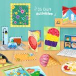 Imagimake My First Craft Kit with Activity Book | 25 DIY Art & Craft Activities | Child-Safe Scissor, Reusable Dough, Folding Board & Glue | DIY Kit for Kids | Art Kit for Kids 3–7 | Gifts for Girls & Boys - Image 6