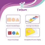 Tantrums Multicolor Educational Geometry Shapes Board with Square Circle Triangle Puzzle for Leaning |Early Childhood (Toddler Shapes) - Image 8