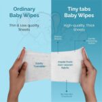 98% Purified Water Baby Wipes with Aloe Vera 216 Wipes (Pack of 3x72) Unscented Diaper Wipes for Newborns Alcohol-Free & Hypoallergenic Sensitive Skin Moist Towelettes - Image 5