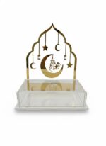 Eid Mubarak Transparent Multipurpose Box with Ramadan Mubarak & Eid Mubarak Backstand for Ramadan & Eid Decorations, Gifting, Home Decor, (2 in 1) , Size 20*15*8 cm | 1 Box with 2 Backstands - Image 4