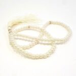 White Pearl Tasbih, Tasbih for Muslim 100 Round Beads, Islamic Salat Prayer tasbih Ramadan Gift - Image 3
