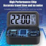 Reacher Black Digital Alarm Clock Table Clock for Students, Home, Office, Corporate with Automatic Sensor, Date & Temperature - Image 6