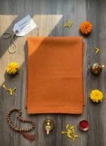 Patitpavan Premium Orange Woolen Aasan - Completely Handcrafted Perfect Mat for Meditation & Prayers - Soft, Comfortable (Size 23 x 27 Inch) - Image 3
