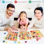 Wooden Puzzles for Toddlers, Learning Educational Board for Kids, Learning Puzzle Toys for Kids, Montessori Toys, ABCD Puzzle Set, Activity Toys for Toddlers - Image 7