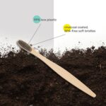 awenest Bamboo Toothbrush With Charcoal Activated Soft Bristles - Pack of 9 | Treated With Neem Oil | For Fungus Protection | Bpa Free, Biodegradable And Compostable Handle | Eco-friendly | - Image 5