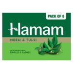 Hamam Neem & Tulsi Bathing Soap for Body 150 g (Combo Pack of 8) Purifying Soap Bar - Image 3