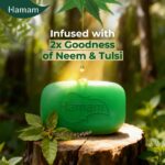 Hamam Neem & Tulsi Bathing Soap for Body 150 g (Combo Pack of 8) Purifying Soap Bar - Image 6