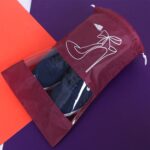 Kuber Industries Parachute Shoe Bag|Water Resistant & Dust Proof Drawstring Organizer|Shoe Storage Bag for Home, Travelling, Pack of 6 (Maroon) - Image 6
