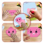GiniMini Origami DIY Craft Kit for Kids 4+ | 20-Sheet Fold, Find & Colour Set with Riddle Scrapbook & Crayons | Creativity & Motor Skills Builder | Ideal Diwali Gift for Children - Image 6
