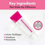 Arbutin 7% Glutathione Brightening Cream 70,000ppm Arbutin + 5,001ppm Glutathione with Niacinamide Helps Reduce Dark Spots, Dullness & Uneven Tone Korean Skincare 50ml (Pack of 2) - Image 5