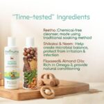 Indimums Natural Baby Shampoo & Body Wash Combo 2x200ml | Real Reetha & Shikakai, Not Extracts | Tear-Free, Zero Residue | No SLS | Head-to-Toe Care | 0m+ - Image 4