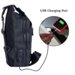 Sling Crossbody Bag for Men Women, Mini Waterproof Backpack Shoulder Daypack Anti-Theft Cross Body Chest Bags With USB Charger Port for Casual Travel Hiking Outdoor Sports - Image 7