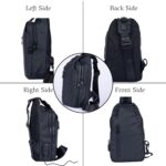 Sling Crossbody Bag for Men Women, Mini Waterproof Backpack Shoulder Daypack Anti-Theft Cross Body Chest Bags With USB Charger Port for Casual Travel Hiking Outdoor Sports - Image 8