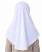 Mehar Hijab Kids School Uniform Teps Hijab with Striped Front Design|Stretch Fabric Modest Hijab for Kids - Image 4