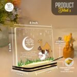 Eid al Adha Mubarak Acrylic LED Night Light | Islamic Home Decor Lamp with Arabic Calligraphy Artwork | Muslim Room | Bakrid Festival Gift | Bedroom Living Room Table Accent (8x6 Inch) - Image 4