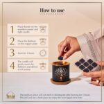 Dukhni Brass Tree Of Life Bakhoor Burner | Smokeless Burner With Candle For Ramadan & Eid |Relax With Home Aromatherapy For Stress Relief, Home Fragrance, Islamic Gift | Bakhoor Dani - Image 4