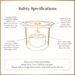 Dukhni Brass Tree Of Life Bakhoor Burner | Smokeless Burner With Candle For Ramadan & Eid |Relax With Home Aromatherapy For Stress Relief, Home Fragrance, Islamic Gift | Bakhoor Dani - Image 6