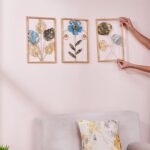 Amazon Brand – Solimo Leaves Metal Wall Decor | Elegant Nature-Inspired Iron Wall Hanging | Sturdy Iron | Wall Hanging | Wall Décor | Easy Installation | 37 x 25 cm Each | Set of 3 - Image 8