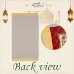 42 x 36 Inch Digital Print Velvet janamaz | Washable Prayer Mat | Maroon Multipurpose Soft Prayer Rug/Aasan for Daily Salah, Janimaz Namaz, Comfortable & Durable for Daily Use - Pack of 1 - Image 7