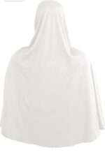 RBLISS CG Women's Pure Cotton Cloth White Eharam/Ahram/Ihram for Hajj or Umrah | Solid Breathable Abaya with Hijab | White | Free Size - Image 5